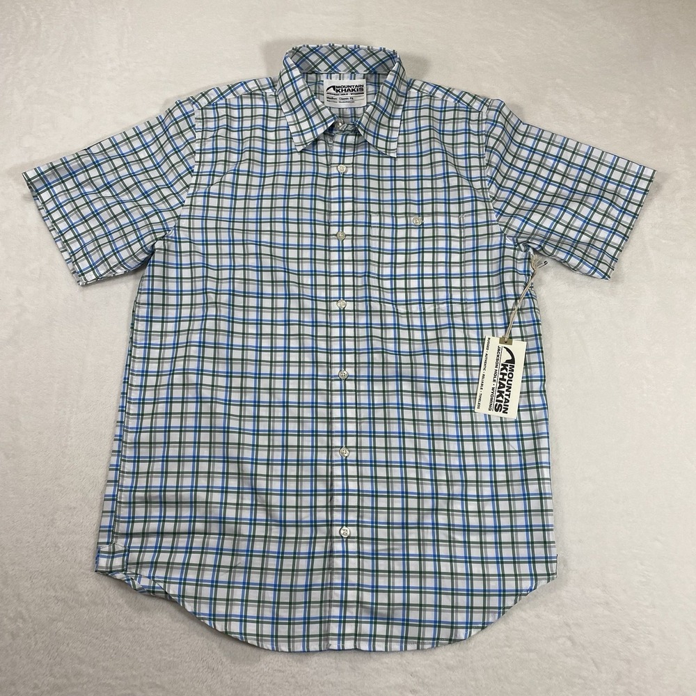 NWT Mountain Khakis Shirt Mens Medium Button Up Short Sleeve Smuggler - Picture 2 of 9